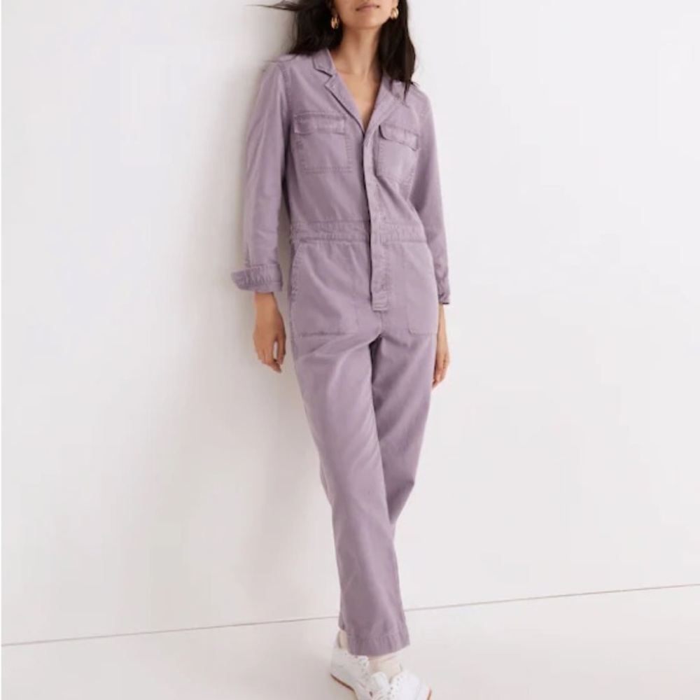 Madewell Lavender Coverall Jumpsuit